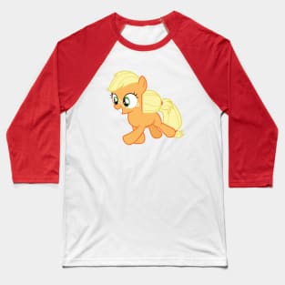 Excited filly Applejack Baseball T-Shirt